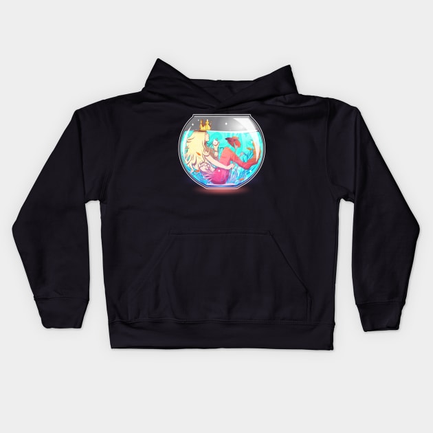 Mermaid Pet Kids Hoodie by sergiosaucedo